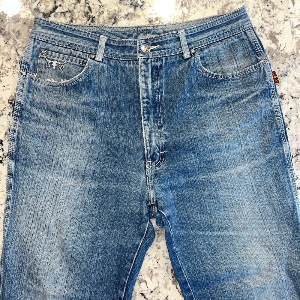 Sergio Valente Light Blue Relaxed Jeans for Men